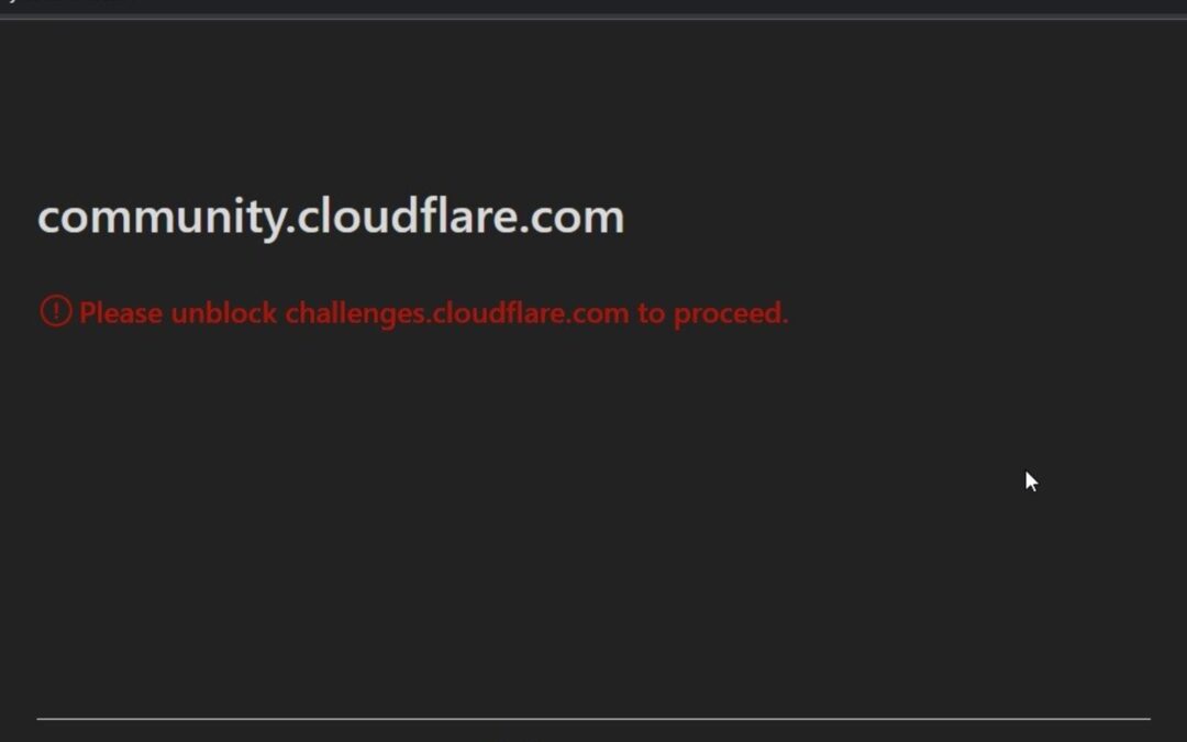 el escudo de seguridad de Cloudflare que a veces falla y cómo solucionarlo